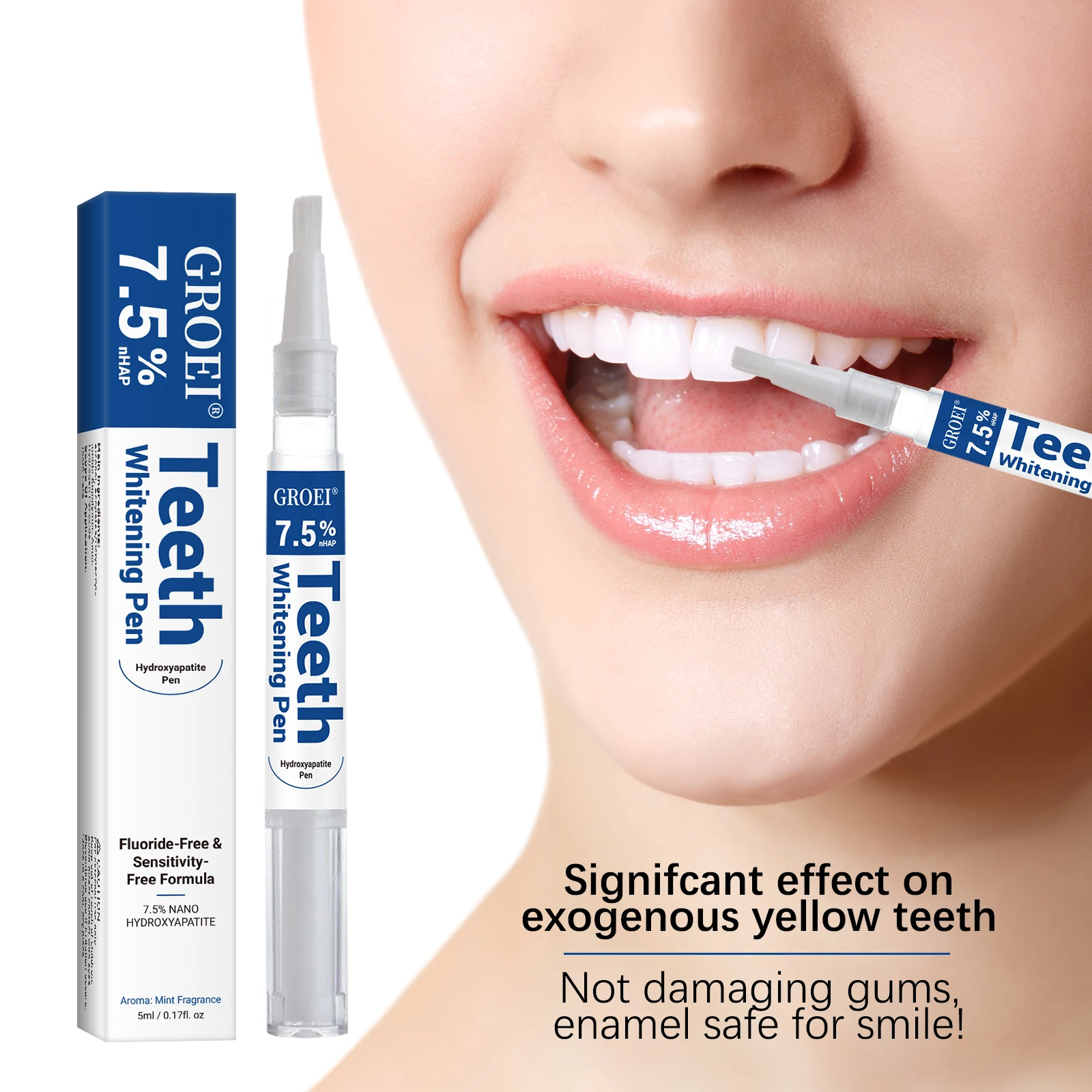 Teeth Whitening Levels - Hydroxyapatite Tooth Whitening Pen Dazzling White