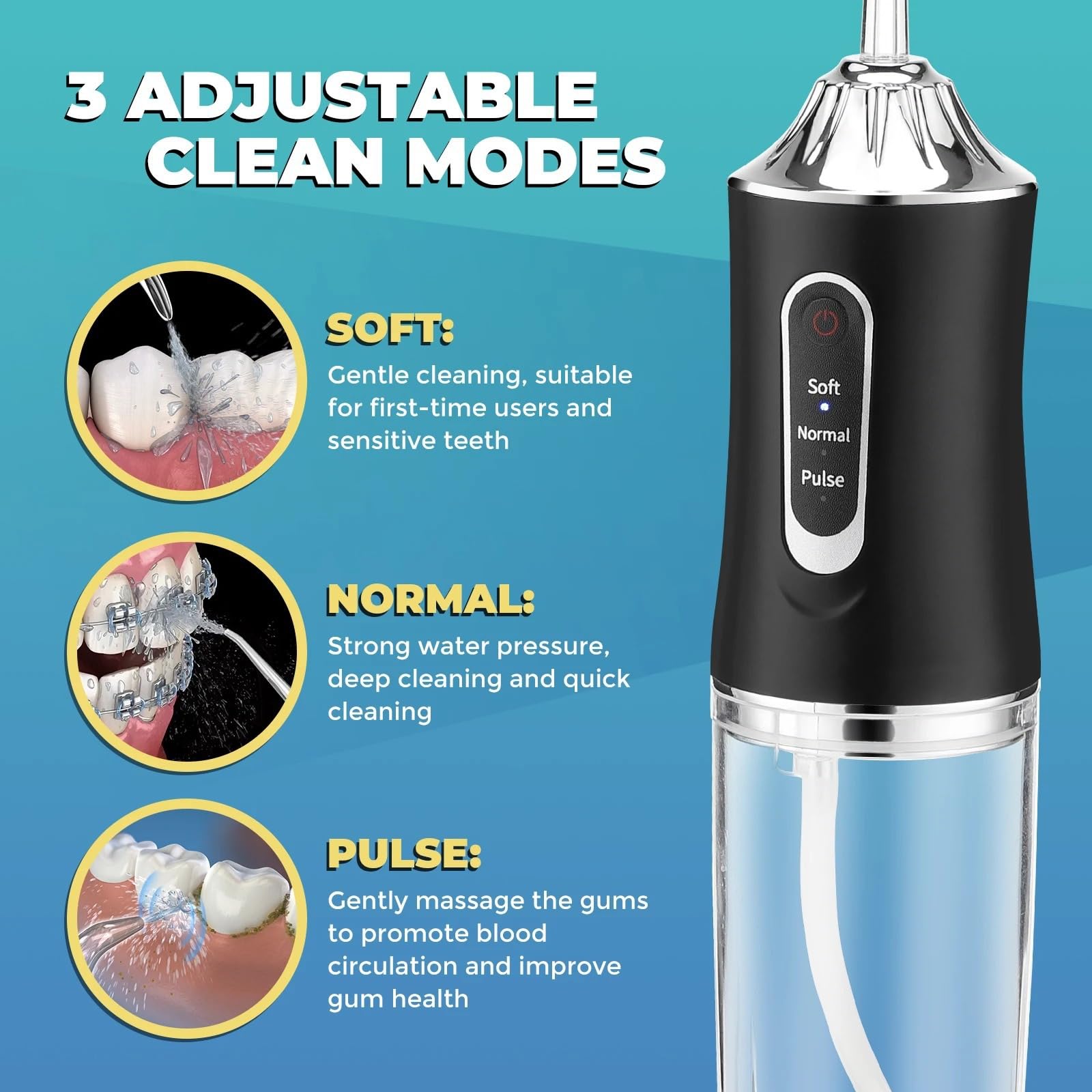 Portable Oral Irrigator Water  - Water Flosser Cordless 评论和价格