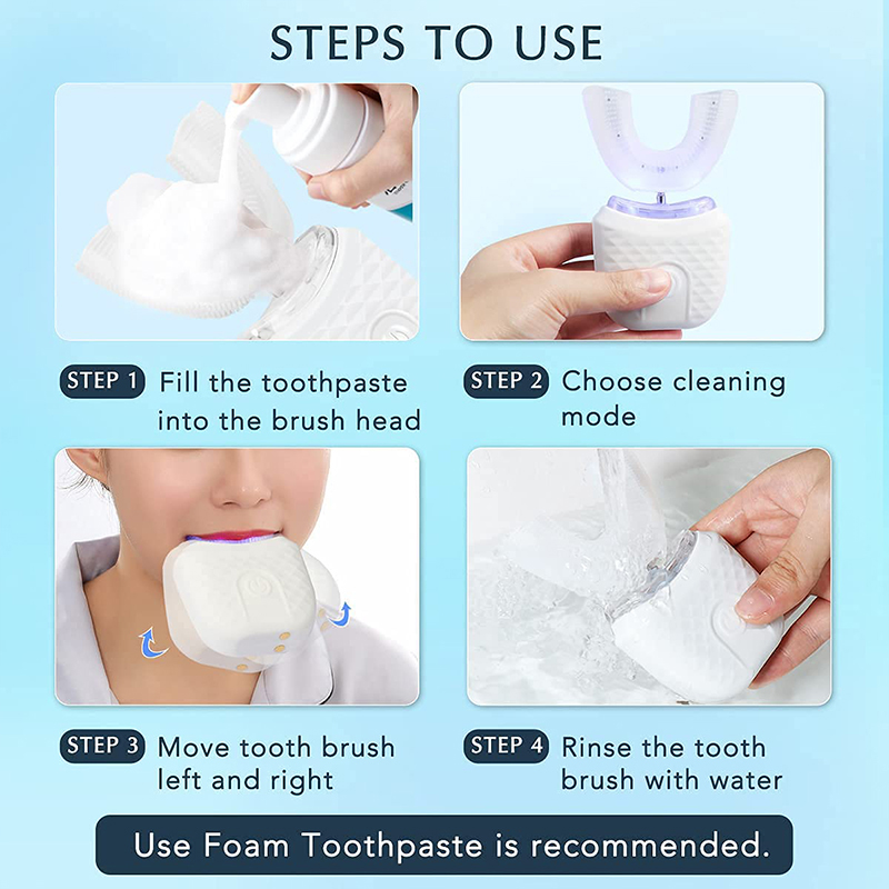 U-Shaped Rechargeable Light Qu - Teeth Whitening Levels 评论和价格