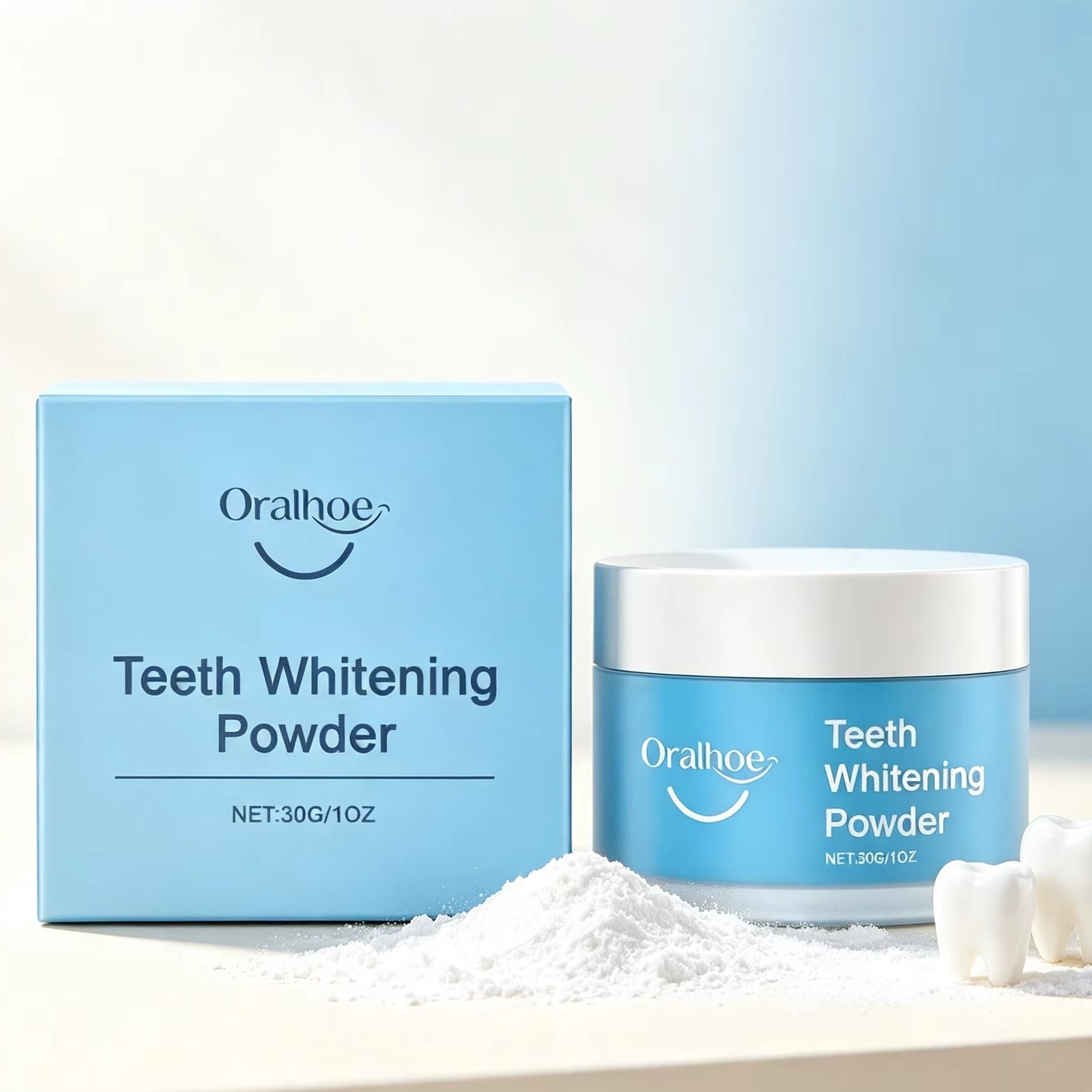 Oralhoe Tooth Powder for Brush - Teeth Whitening Levels 评论和价格