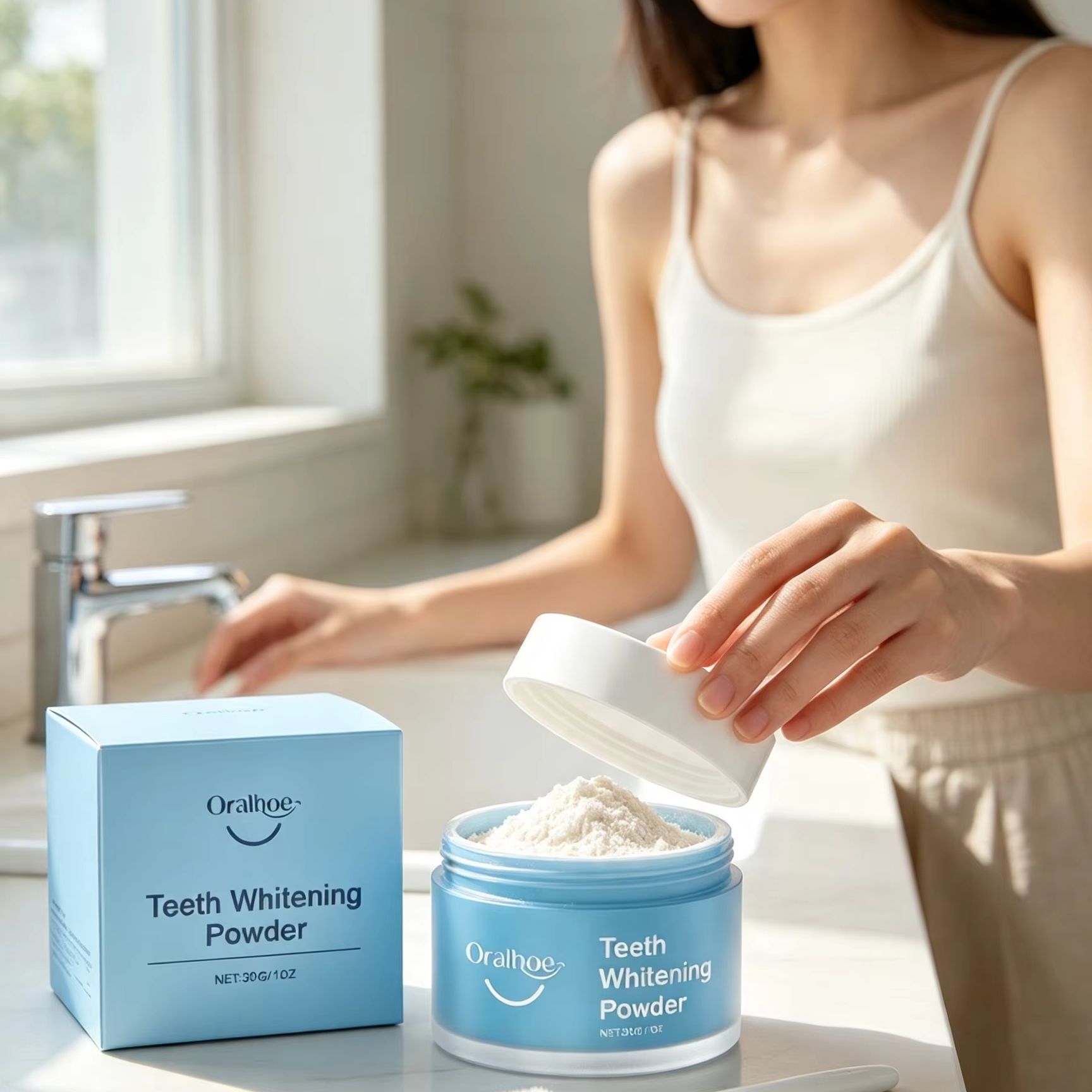 Oralhoe Tooth Powder for Brush - Teeth Whitening Levels 评论和价格