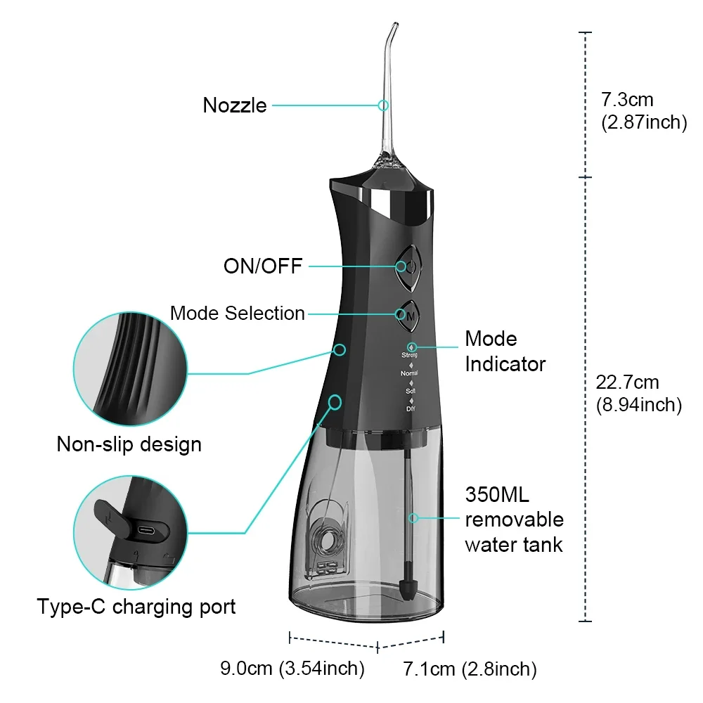 Portable Rechargeable Oral Irr - Water Flosser Cordless 评论和价格