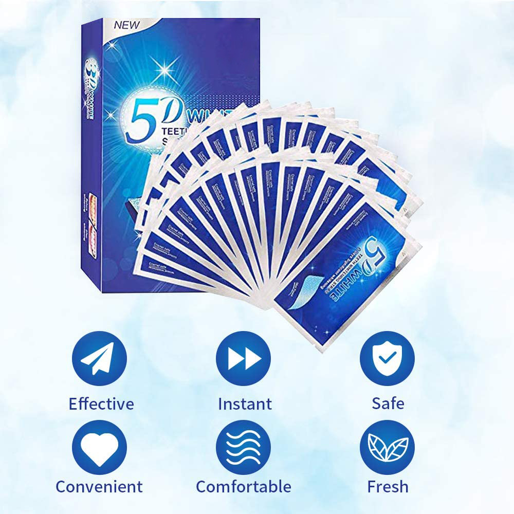 5D White Teeth Whitening Strip - Teeth Whitening Levels 评论和价格