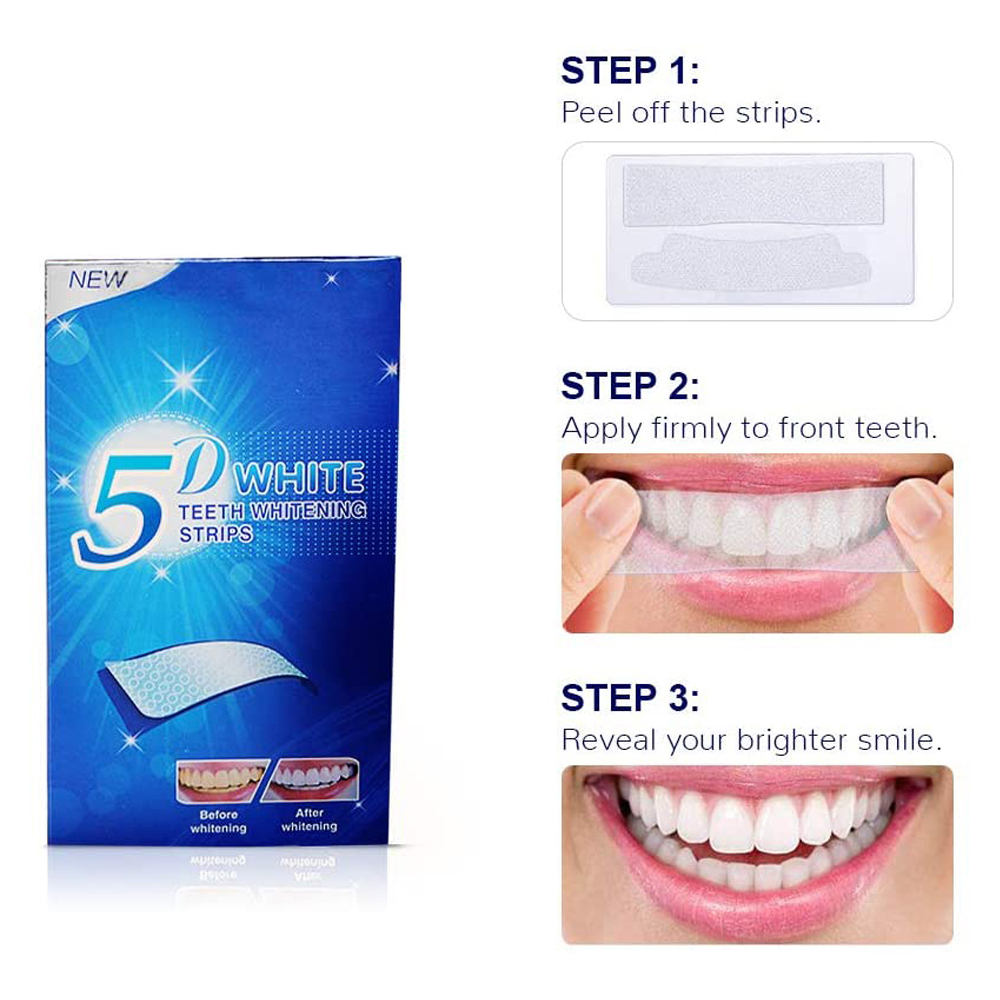 5D White Teeth Whitening Strip - Teeth Whitening Levels 评论和价格