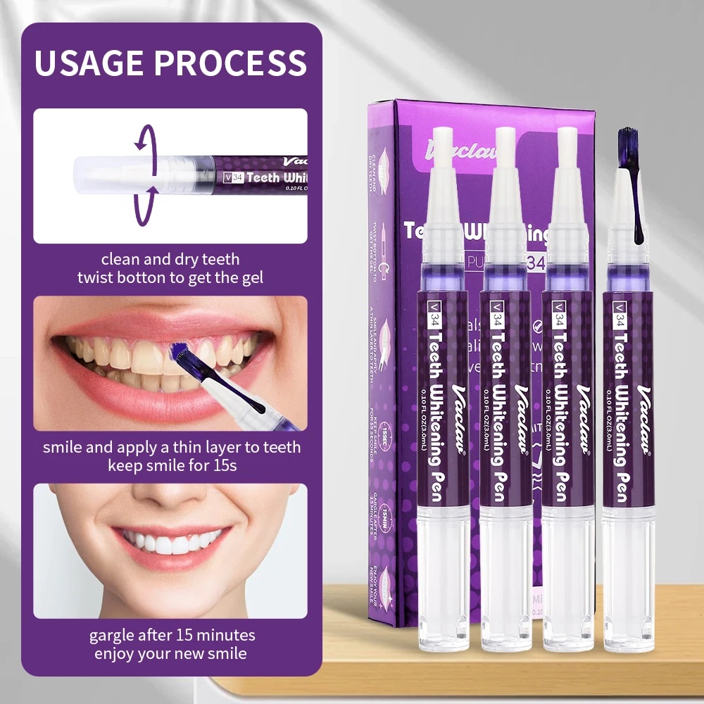 Vaclav V34 Purple teeth whiten - Teeth Whitening Levels 评论和价格